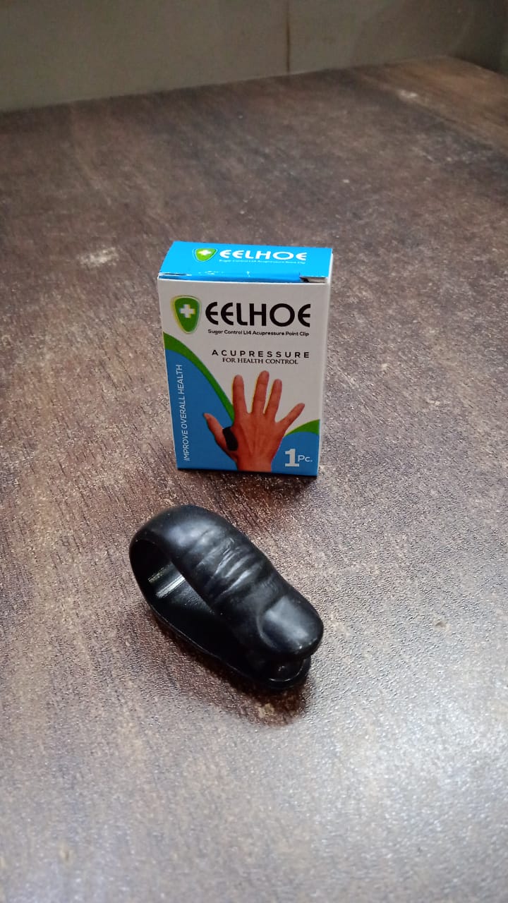 Heavy Duty Plastic Sugar Control LI4 Acupressure Point Clip (1 PC / With Color Box)