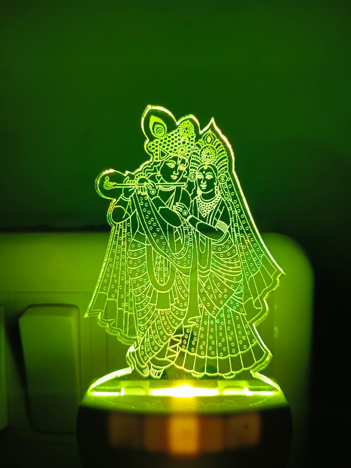 Radha Krishna LED Acrylic Lamp
