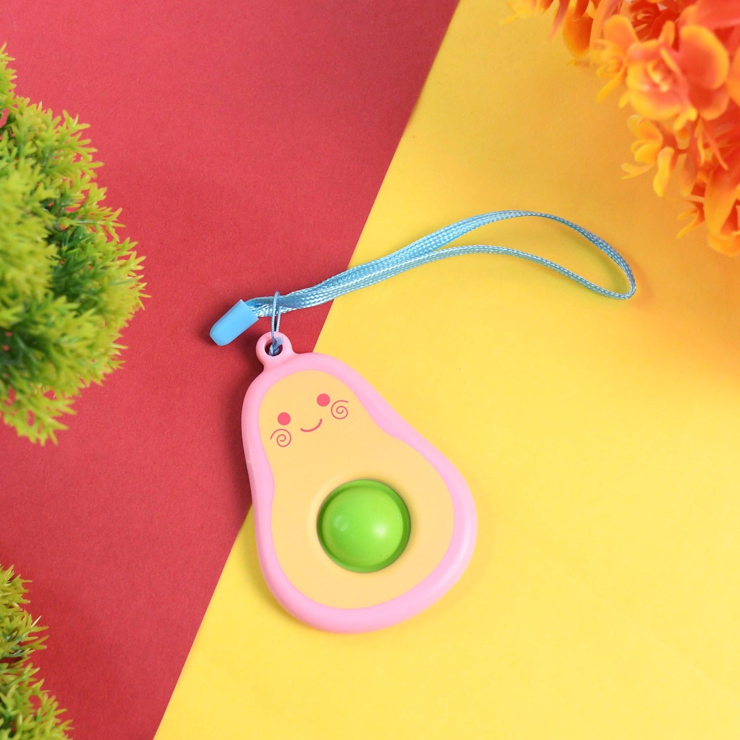 Avocado Push Pop Keychain