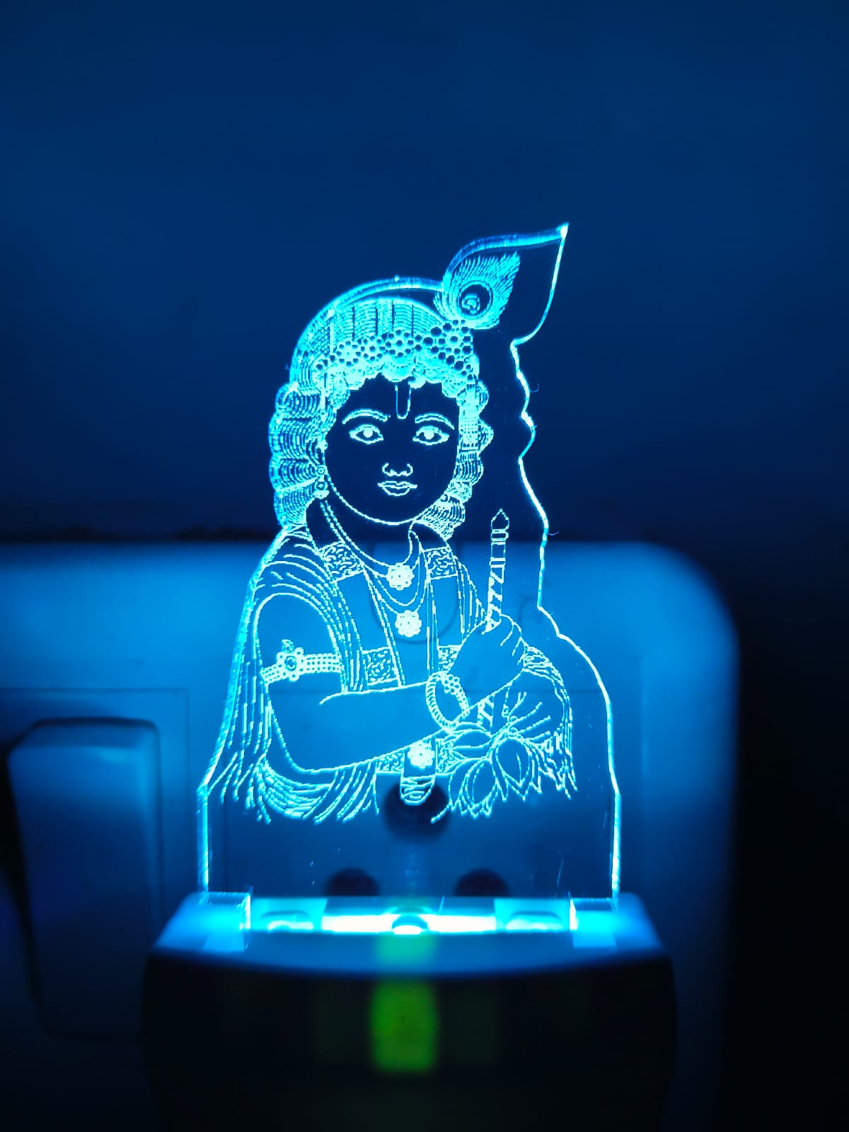 Shree Krishna 3D Multicolour LED Acrylic Lamp