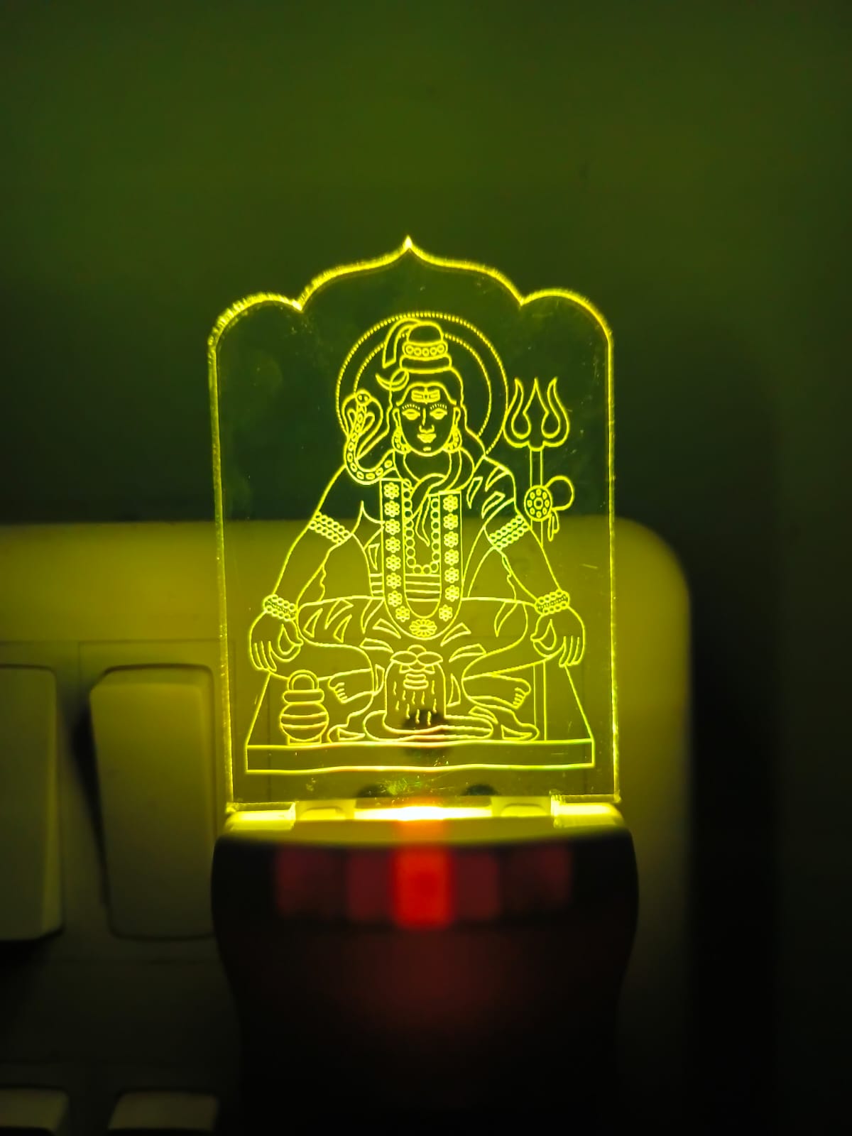 Lord Shiva LED Acrylic Lamp