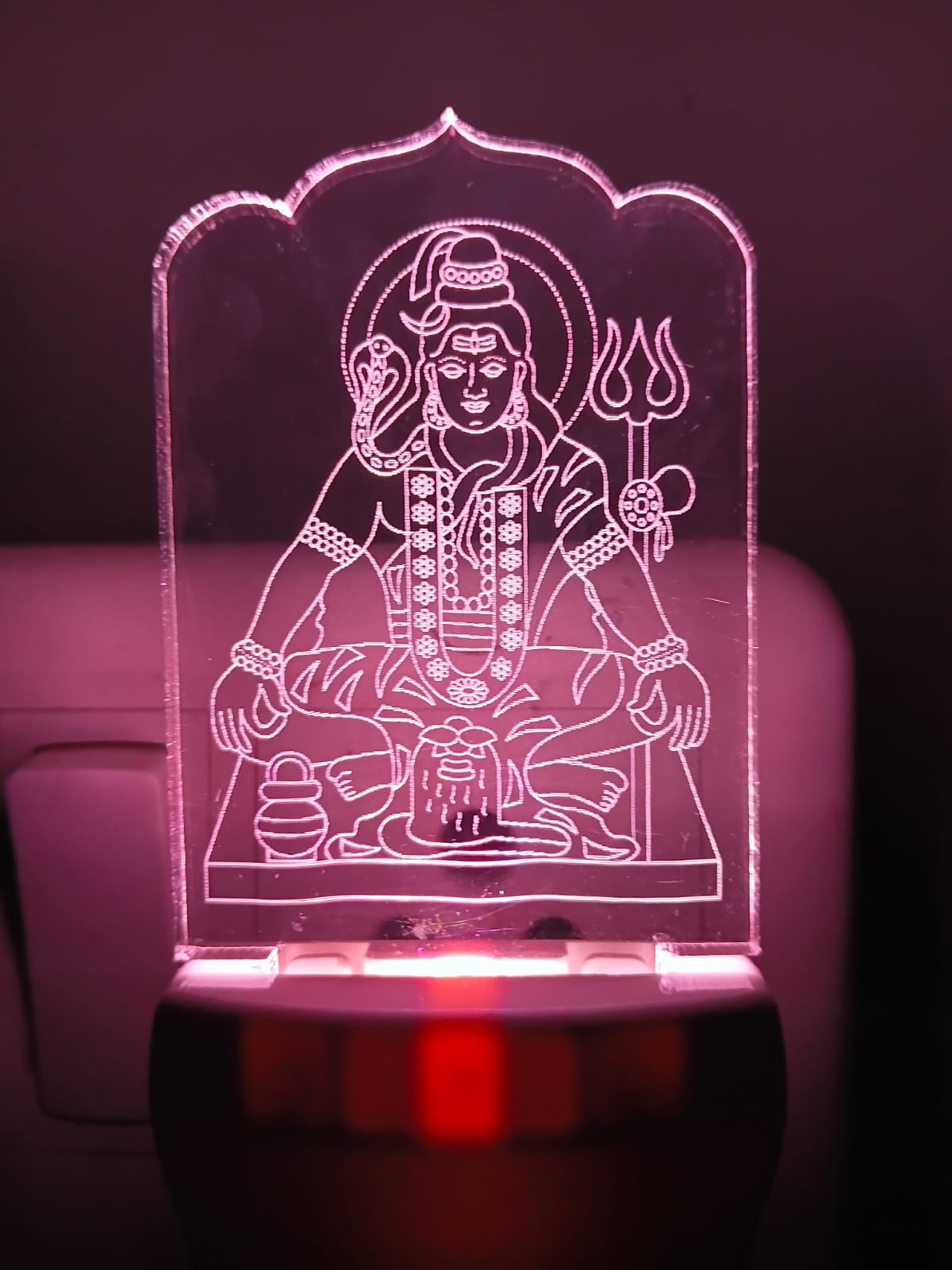 Lord Shiva LED Acrylic Lamp