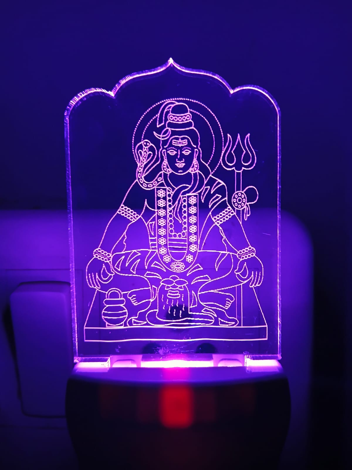 Lord Shiva LED Acrylic Lamp