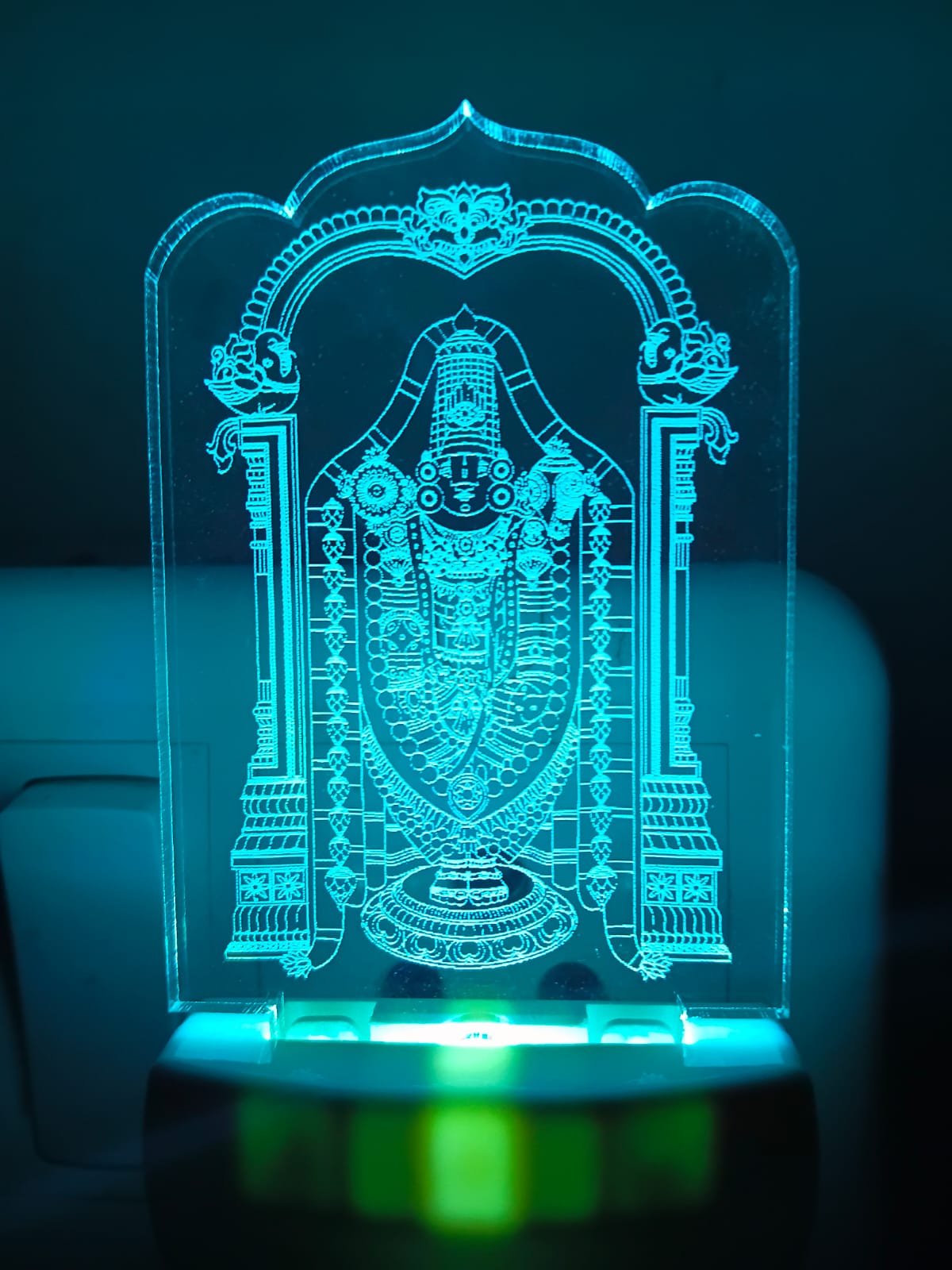 Sri Venkateswara Swamy 3D LED Acrylic Night Lamp