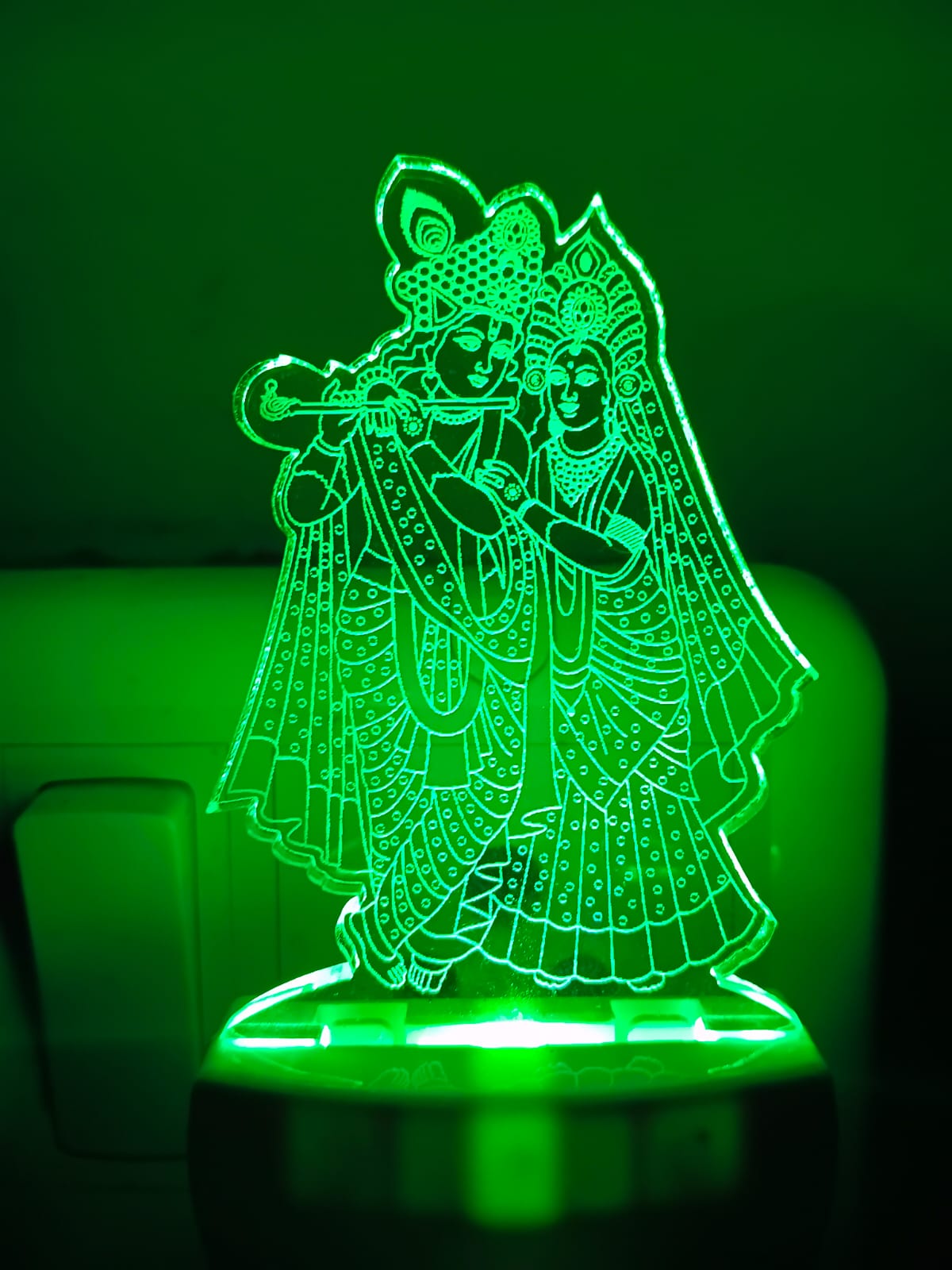 Radha Krishna LED Acrylic Lamp