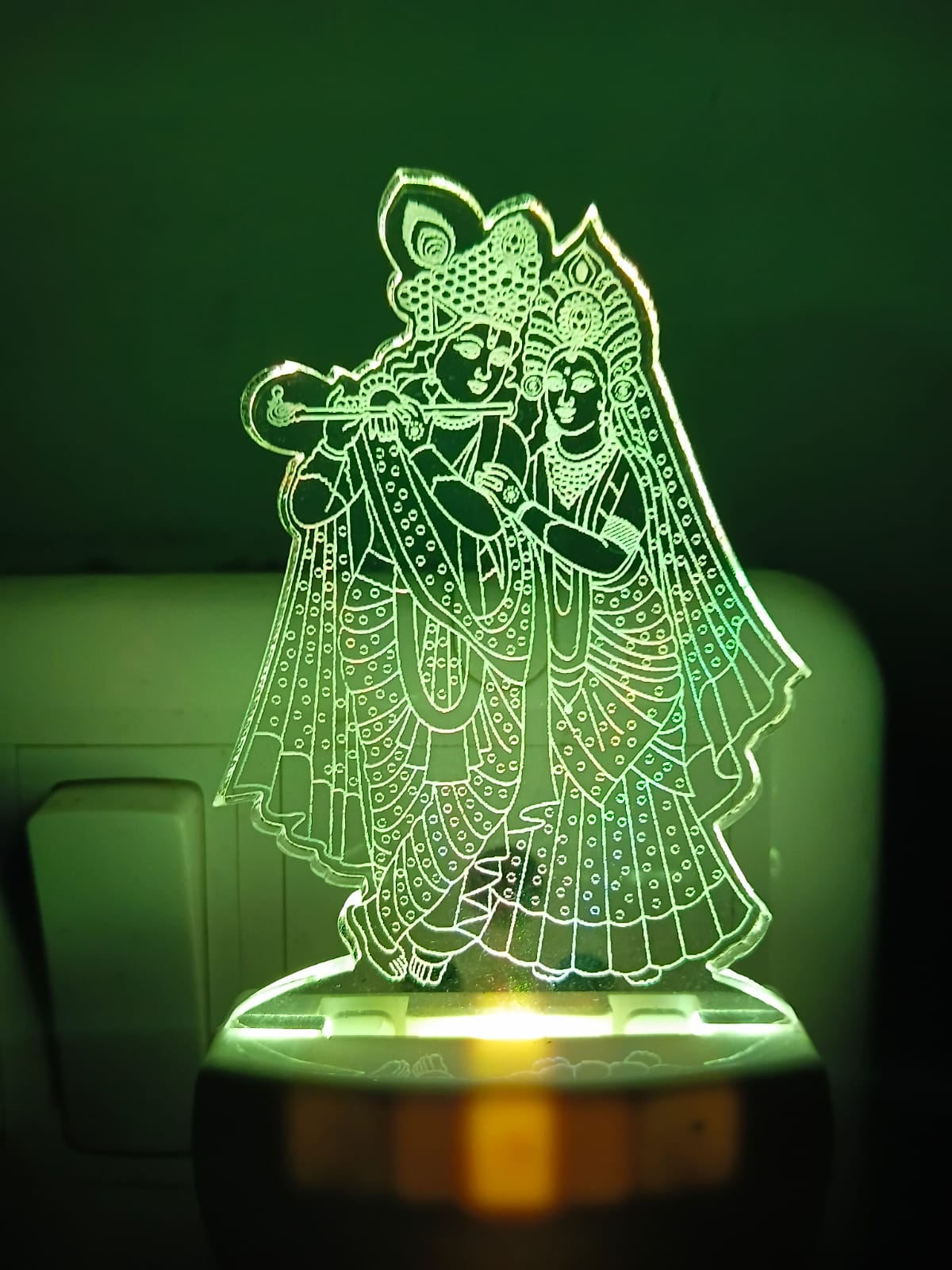 Radha Krishna LED Acrylic Lamp
