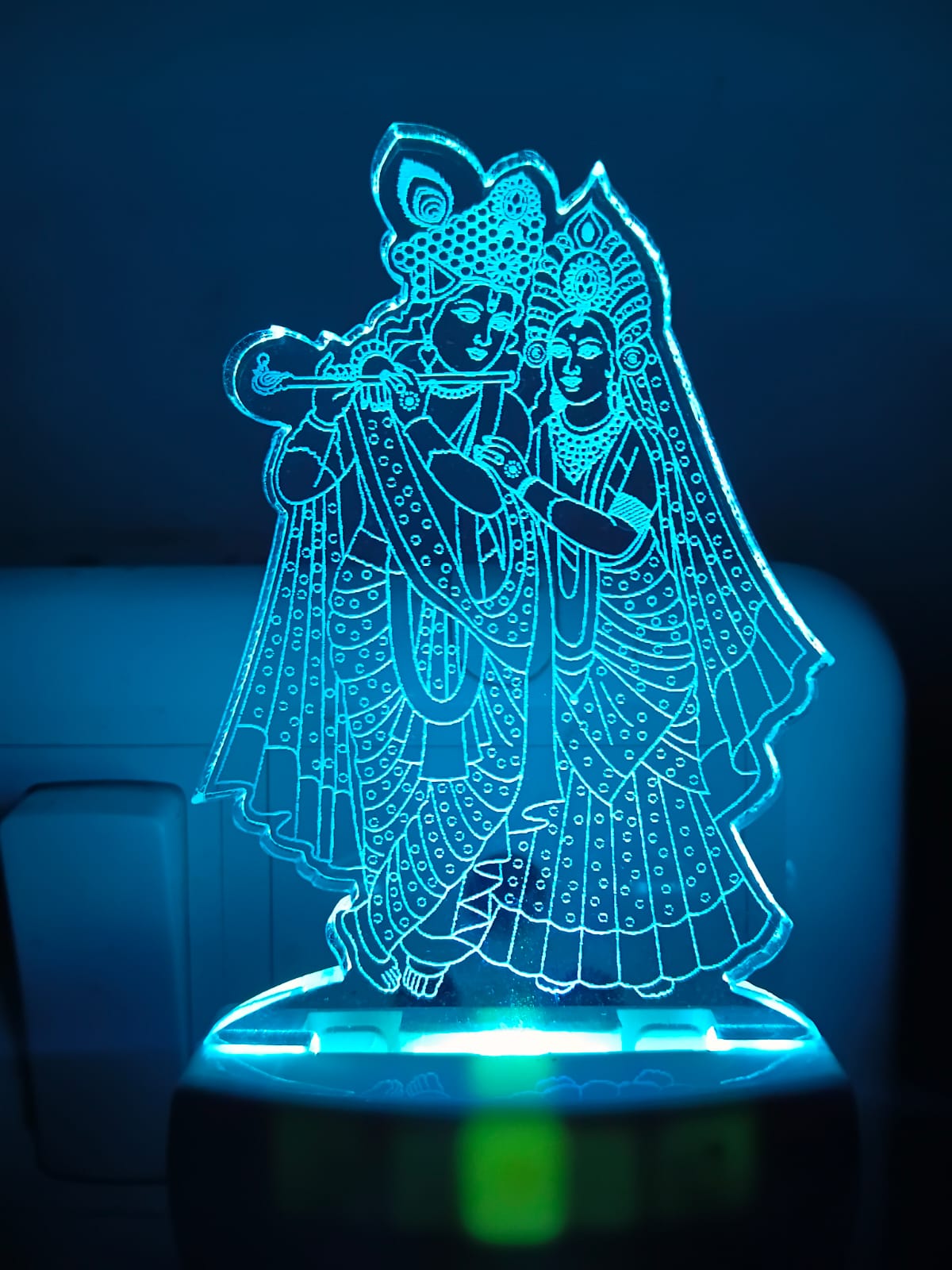 Radha Krishna LED Acrylic Lamp