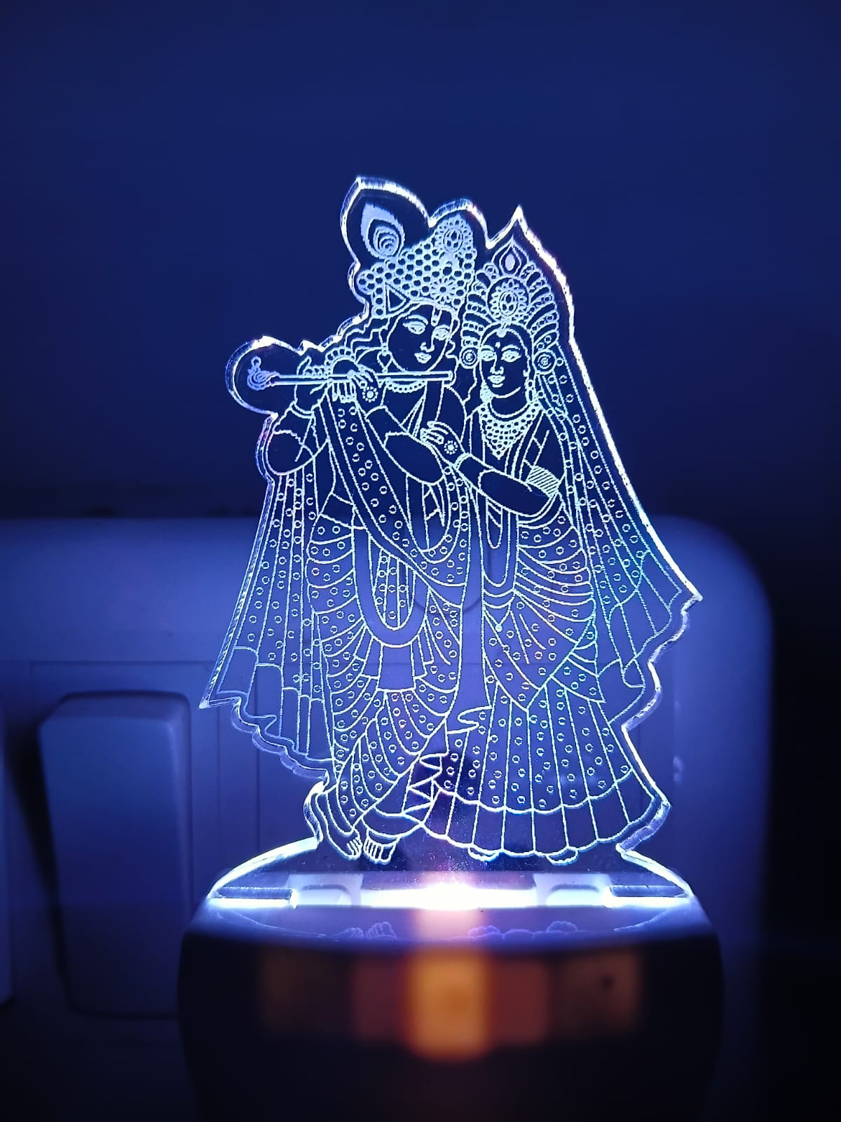 Radha Krishna LED Acrylic Lamp