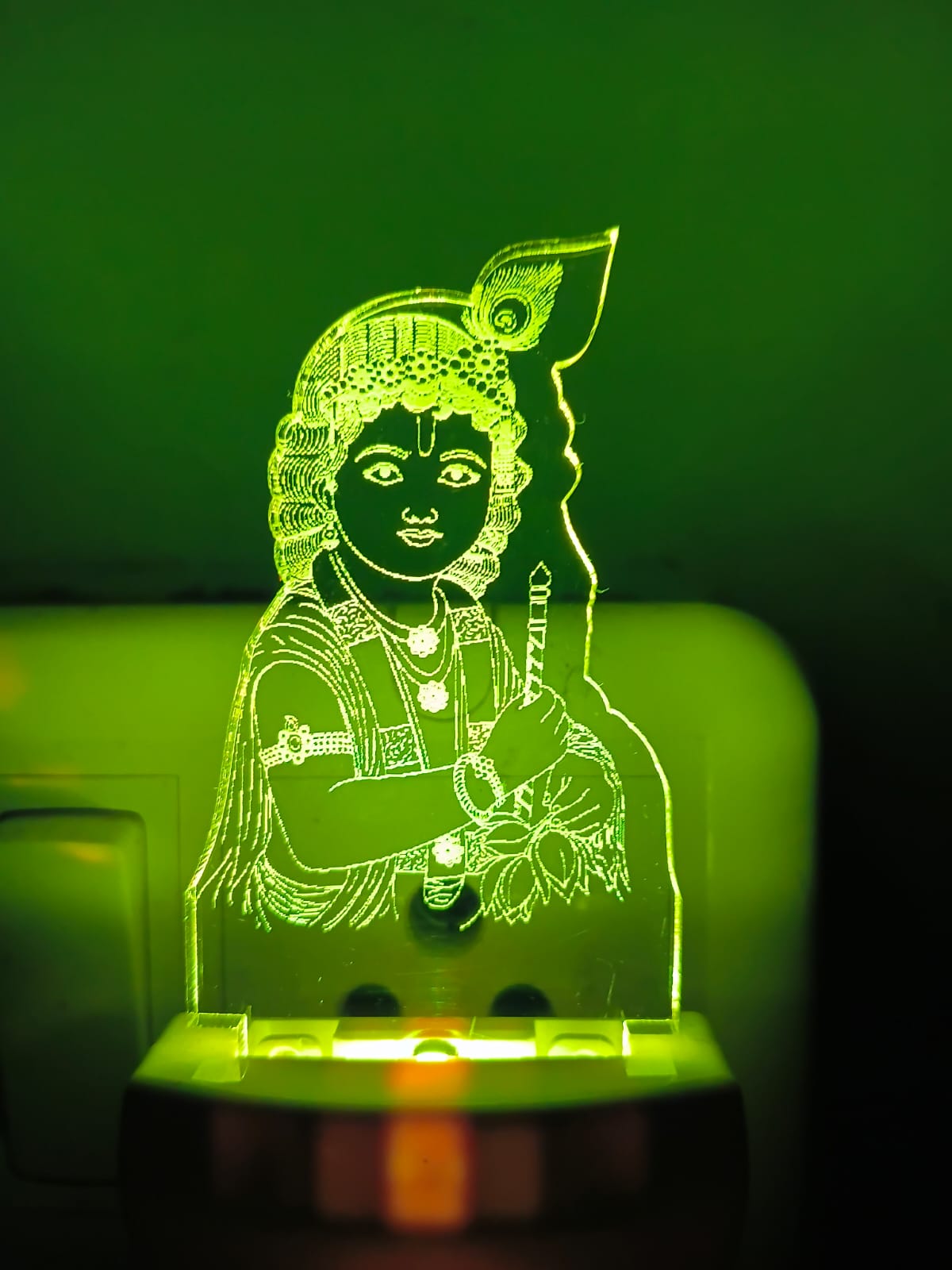Shree Krishna 3D Multicolour LED Acrylic Lamp