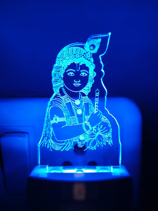Shree Krishna 3D Multicolour LED Acrylic Lamp
