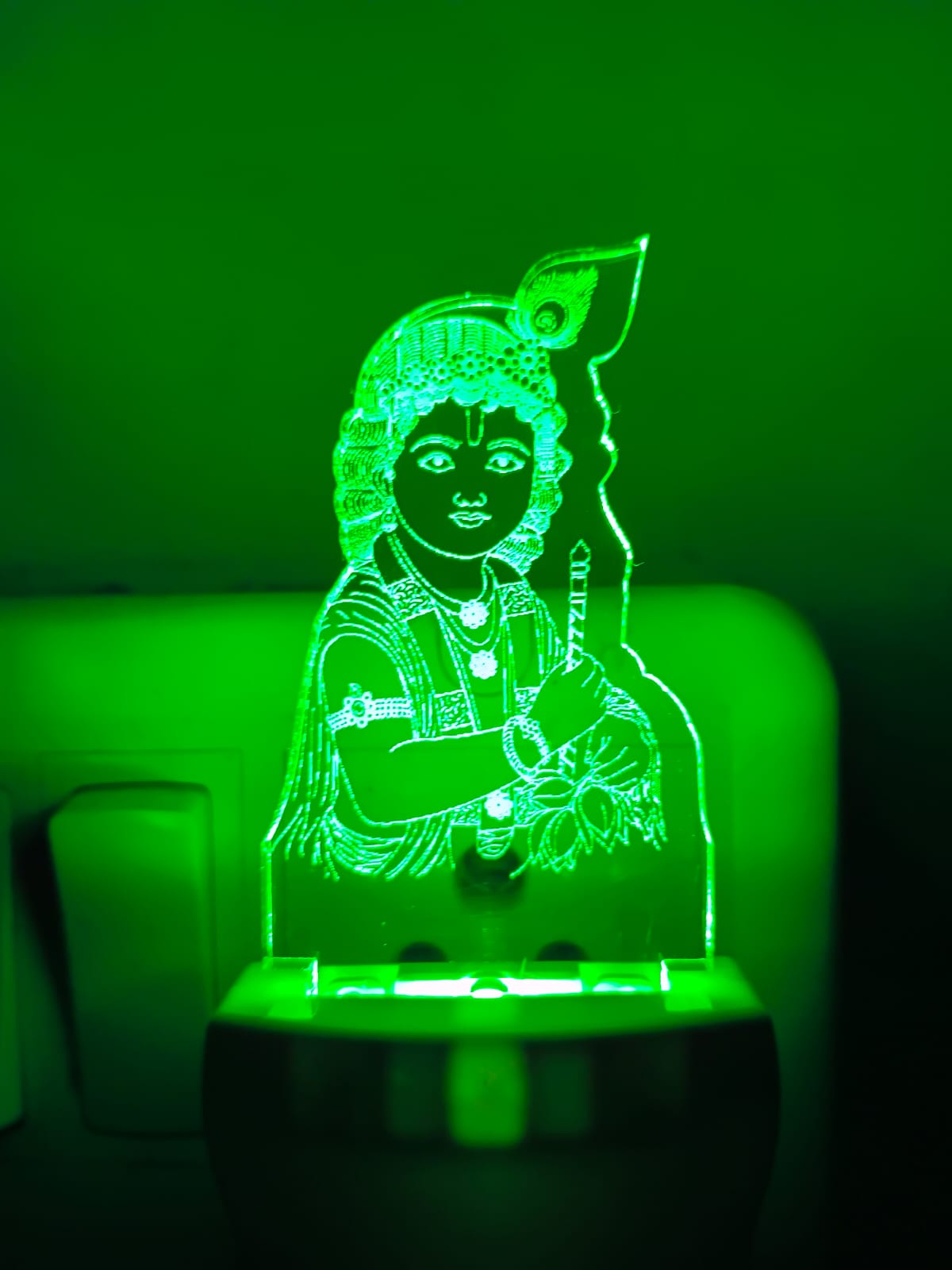 Shree Krishna 3D Multicolour LED Acrylic Lamp