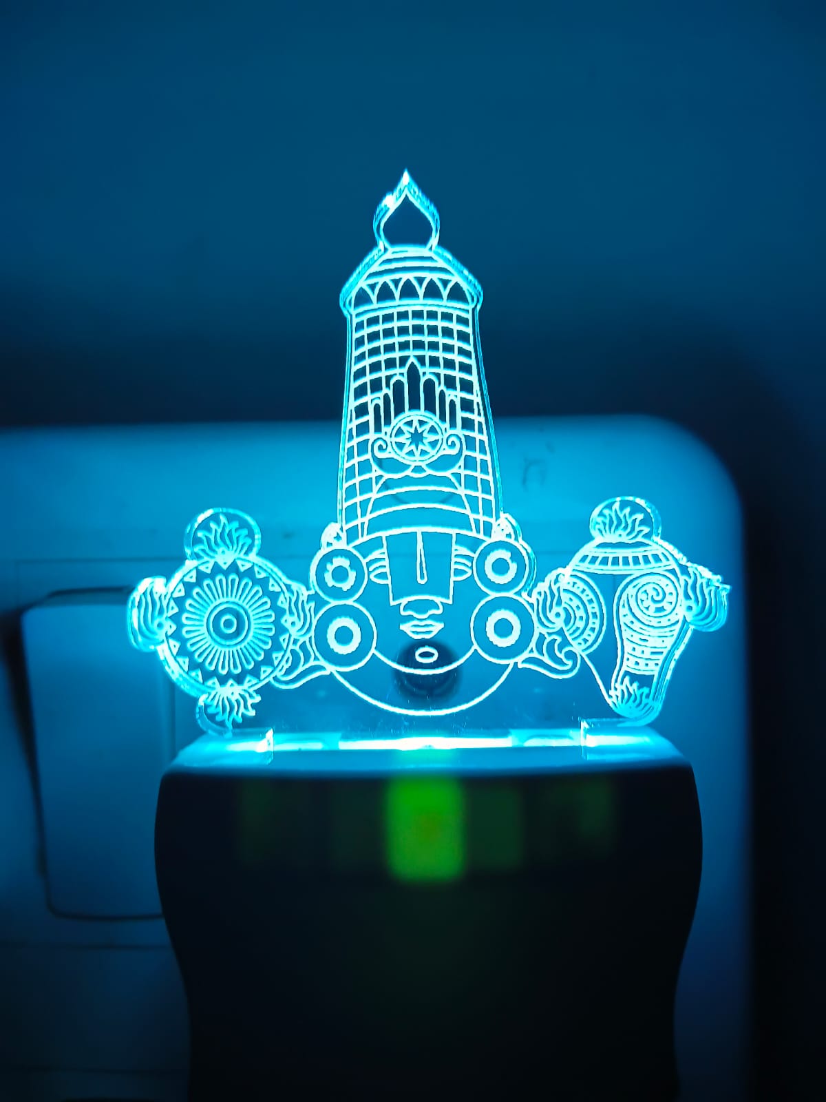 Tirupati Balaji 3D Multicolour LED Acrylic Lamp