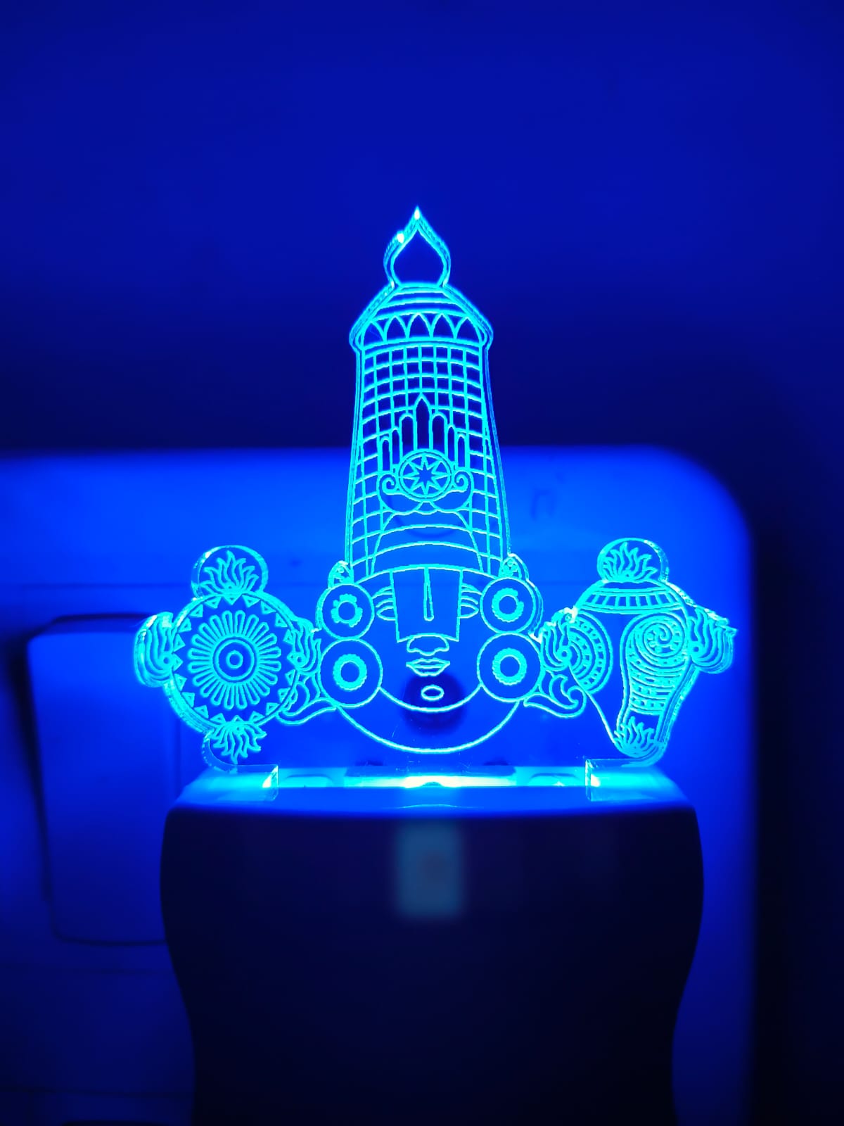 Tirupati Balaji 3D Multicolour LED Acrylic Lamp