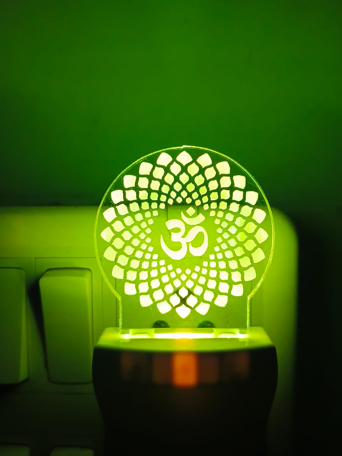 Om Symbol 3D Multicolour LED Acrylic Lamp
