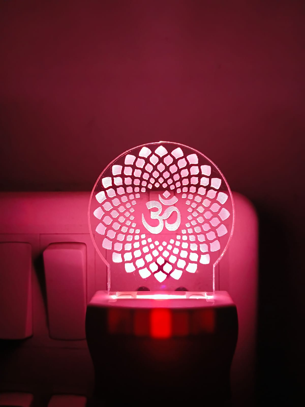 Om Symbol 3D Multicolour LED Acrylic Lamp