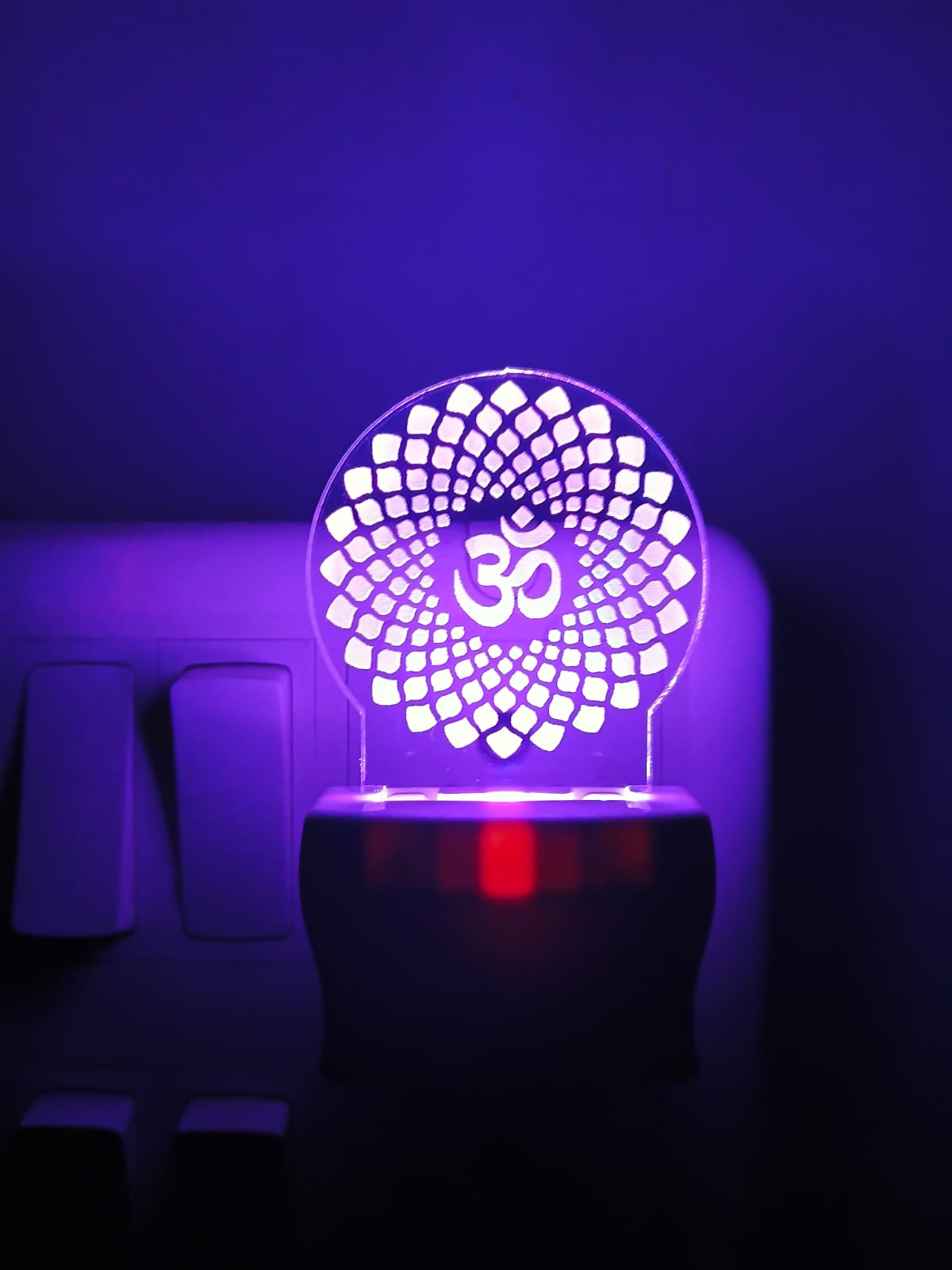 Om Symbol 3D Multicolour LED Acrylic Lamp